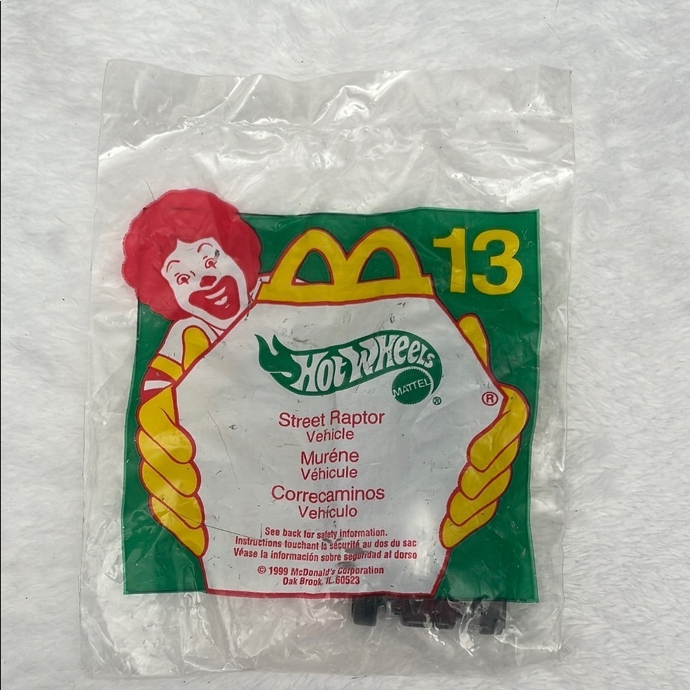McDonald's Happy Meal Fast Food Toy 1999 Hot Wheels Street Raptor Vehicle #13